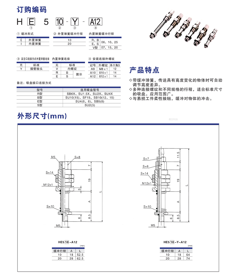 H5系列缓冲杆(图1)